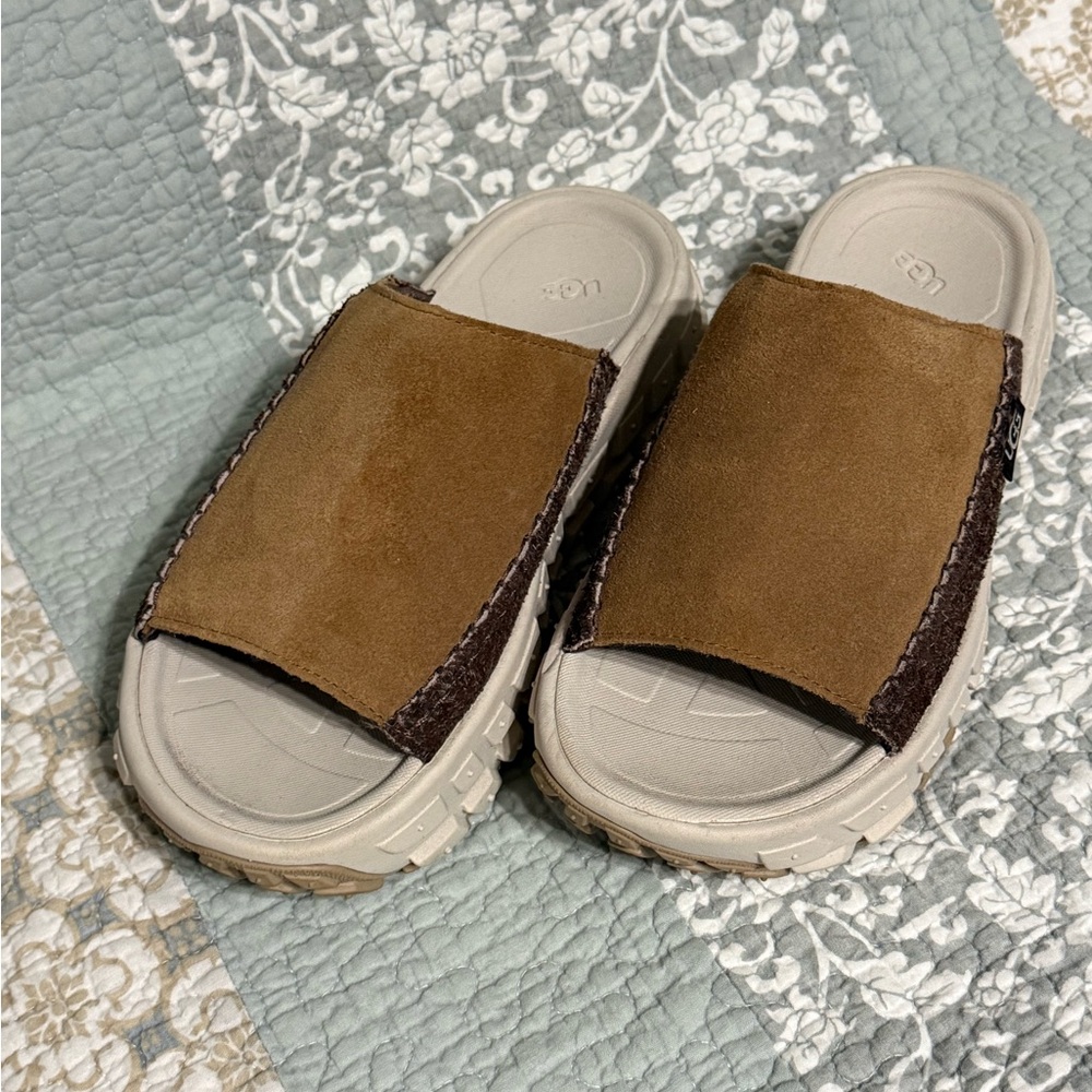UGG Brown and Tan Sandals